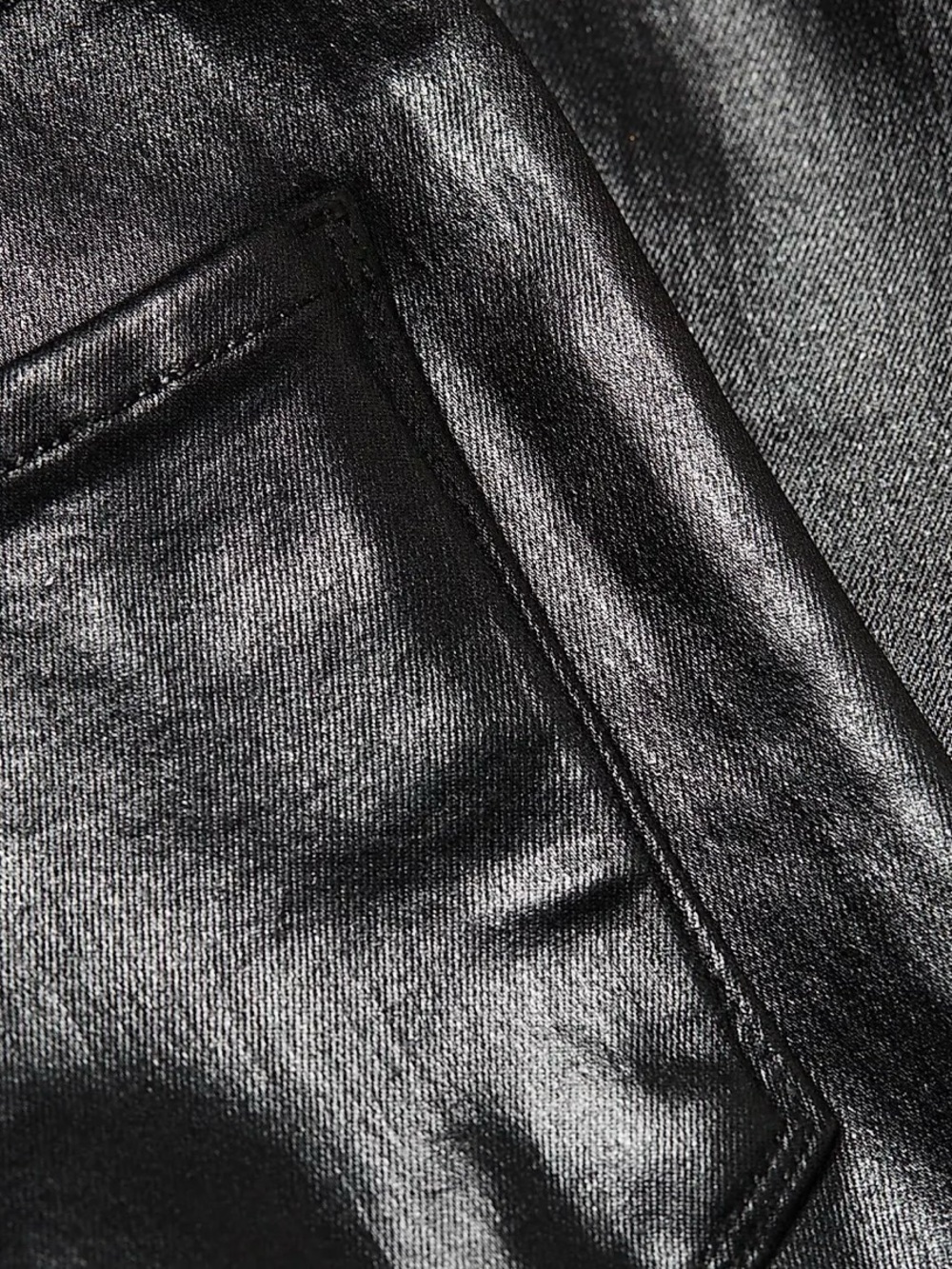 L’Agence Margot Coated Crop Skinny Jean in Black Size 27 ‘Super Stretch’ - Picture 9 of 9